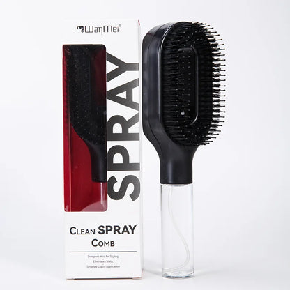 2in1 Sprayer Comb Soft Scalp Massage Nylon Bristles Hairbrush with Spray Bottle for Essential Oil Water Hair Styling Tools