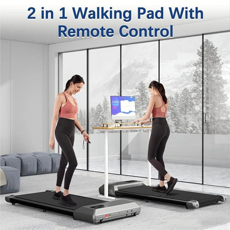 Silent Heavy Duty 2-in-1 Folding Treadmill