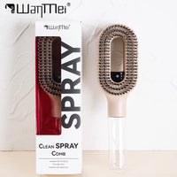 2in1 Sprayer Comb Soft Scalp Massage Nylon Bristles Hairbrush with Spray Bottle for Essential Oil Water Hair Styling Tools